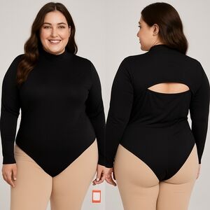 XXXHOLIC Black Long-Sleeve Bodysuit – Size XXL NEWThis sleek black bodysuit fe